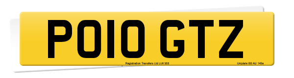 Registration number PO10 GTZ